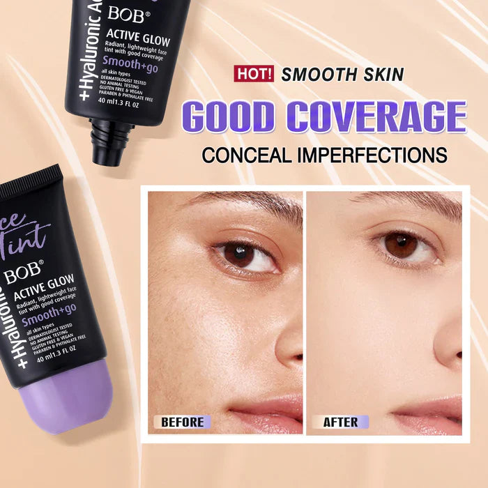 BOB Hyaluronic Acid Active Glow Face Foundation – 40ml