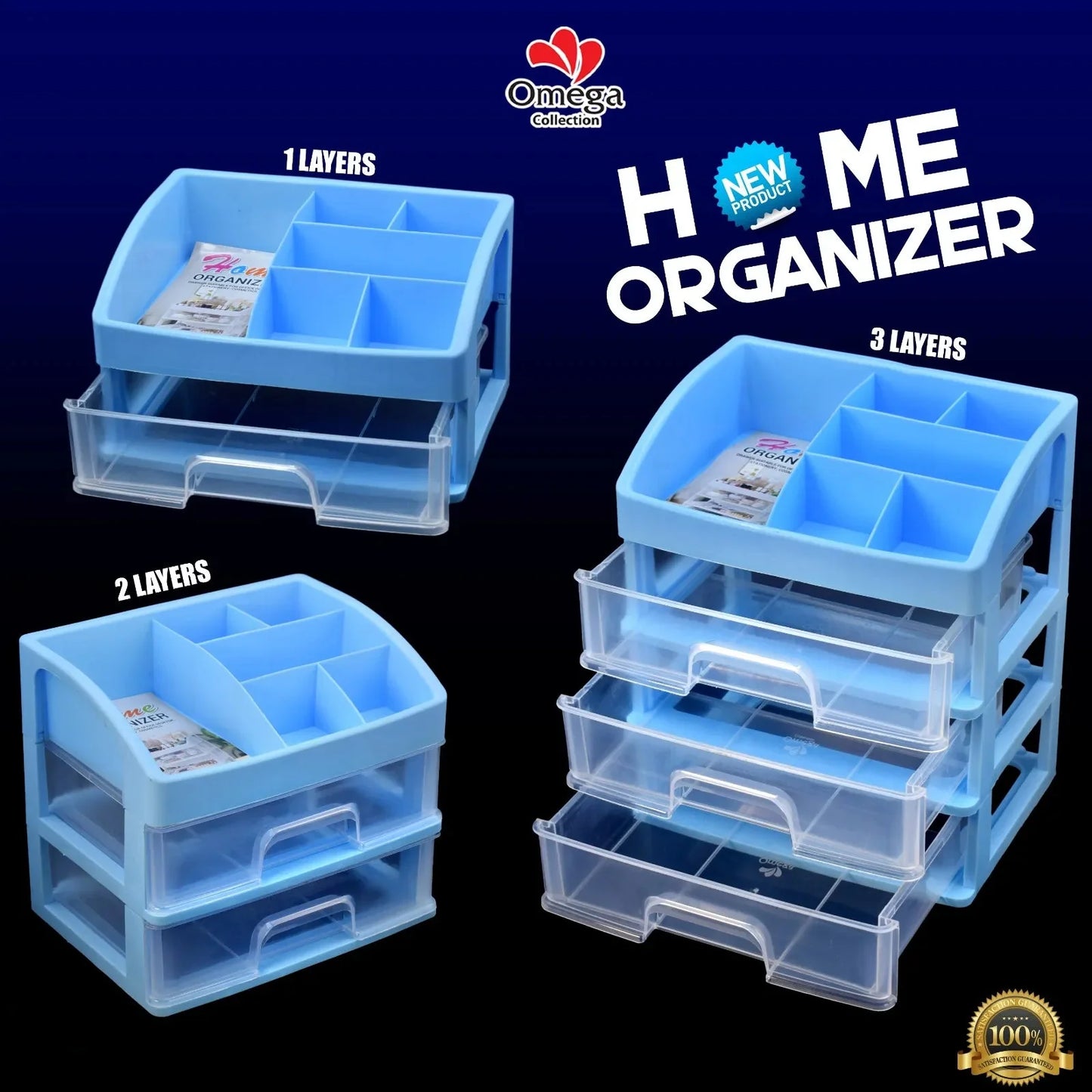 New Home Organizer Multi Purpose Rack 3 Layers