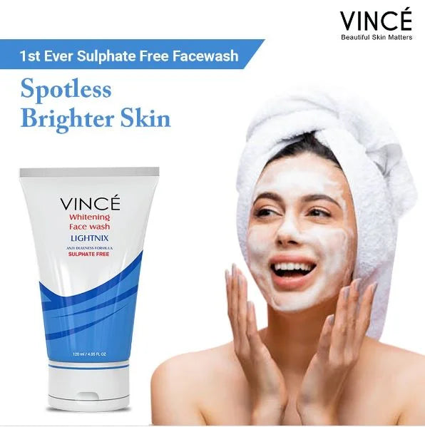 Vince Whitening Face Wash - 120ml | Premium Skincare & Beauty Products in Pakistan