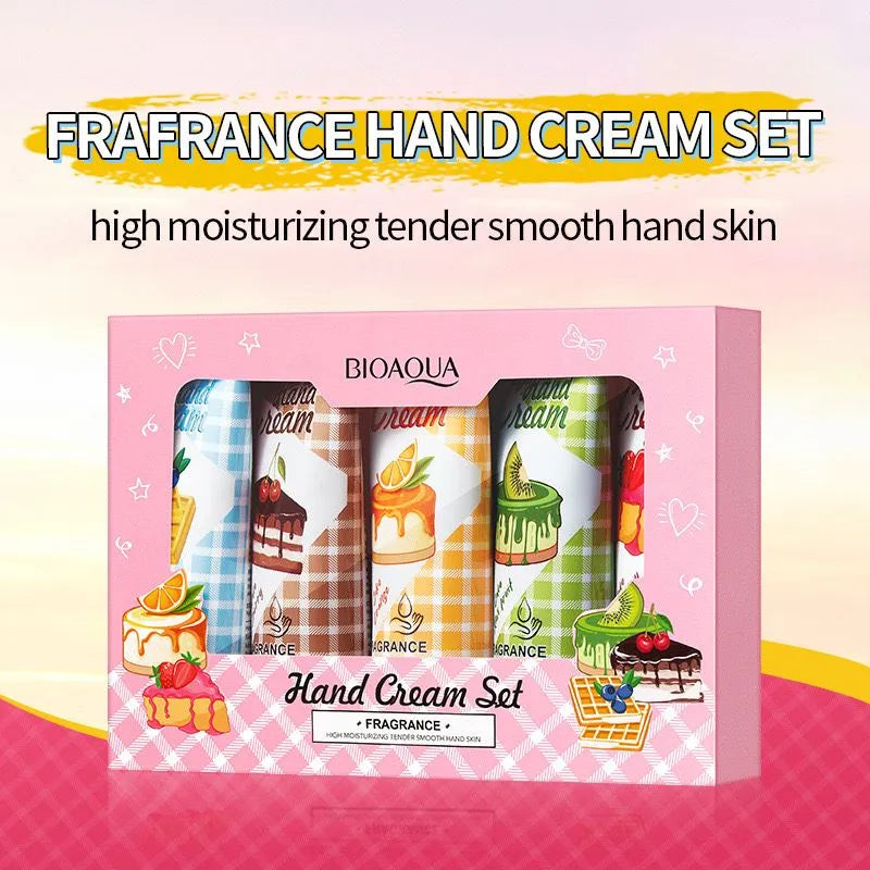 Bioaqua Pack Of 5 Mini Cute Fragrance Hand Creams  - 20g | Premium Skincare & Beauty Products in Pakistan