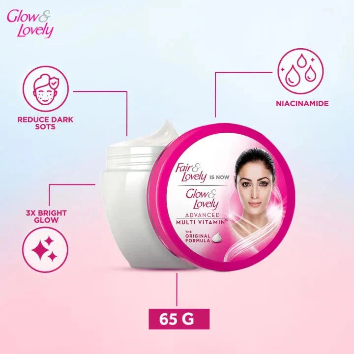 Glow & Lovely Multivitamin Cream Jar - 65Ml | Premium Skincare & Beauty Products in Pakistan