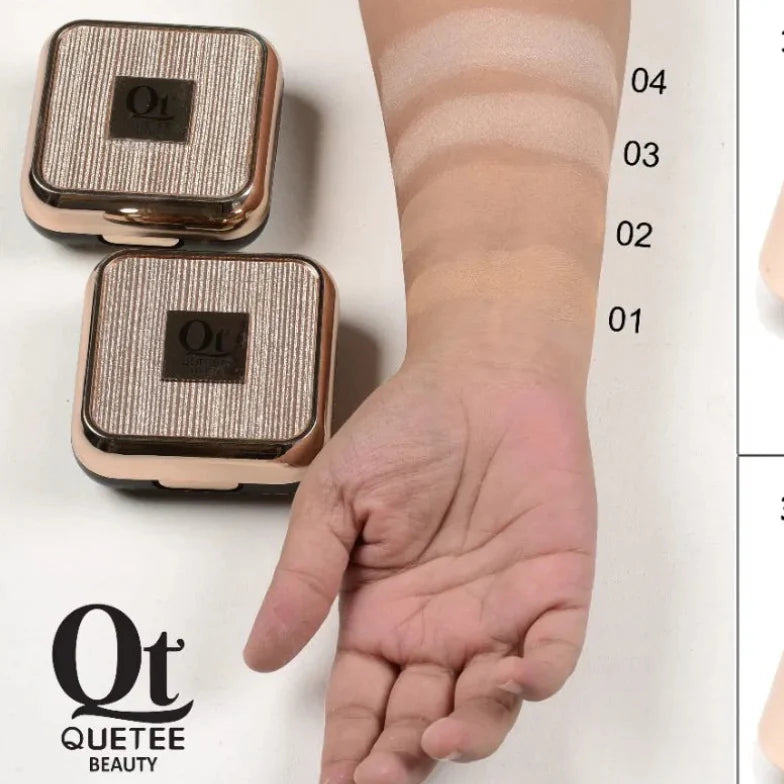 Quetee Beauty 2in1 High Quality Prime & Fine Oil Control Compact Powder