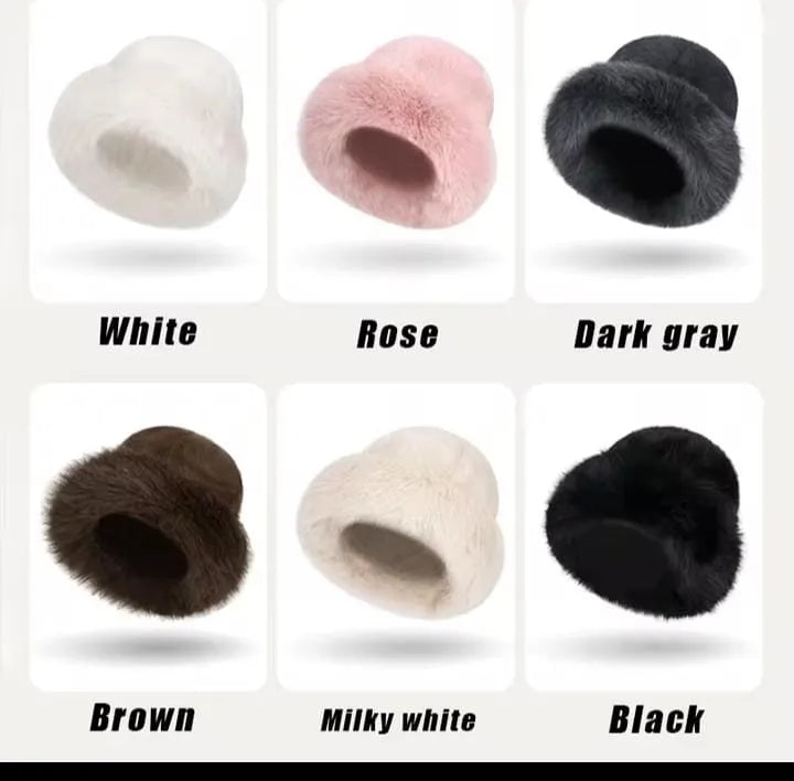 Fluffy Bucket Hat (Random Colour)