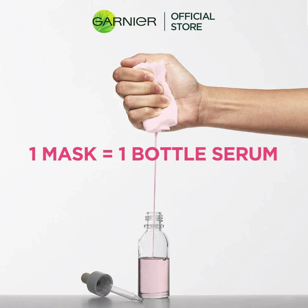 Garnier Facial Mask Hyaluronic Acid & Grape Seed Extract, Hydra Bomb - 28g