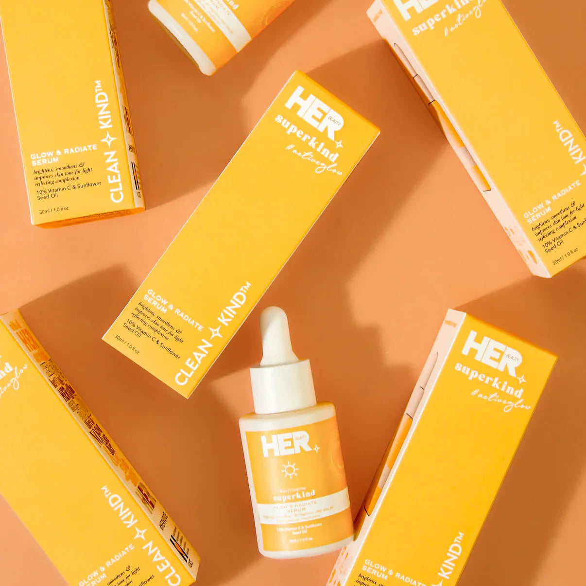 HER Beauty superkind glow and radiate serum 10% Vitamin C 30ml / 1.0 fl.oz
