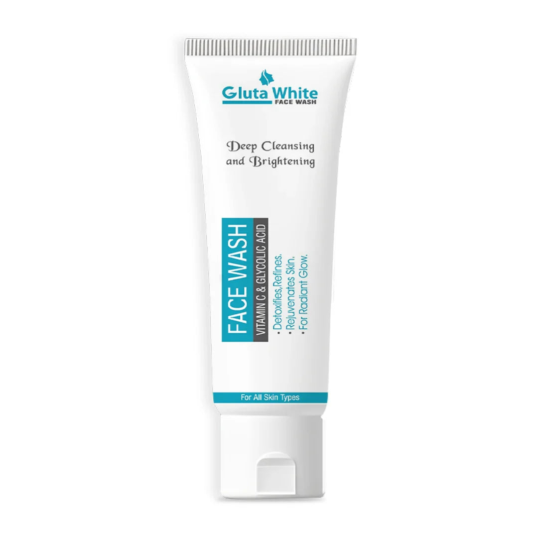 Gluta White Vitamin C & Glycolic Acid Face Wash - 100g | Premium Skincare & Beauty Products in Pakistan