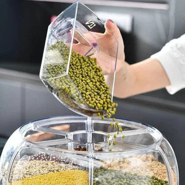 6 Grid Round Cereal Dispenser