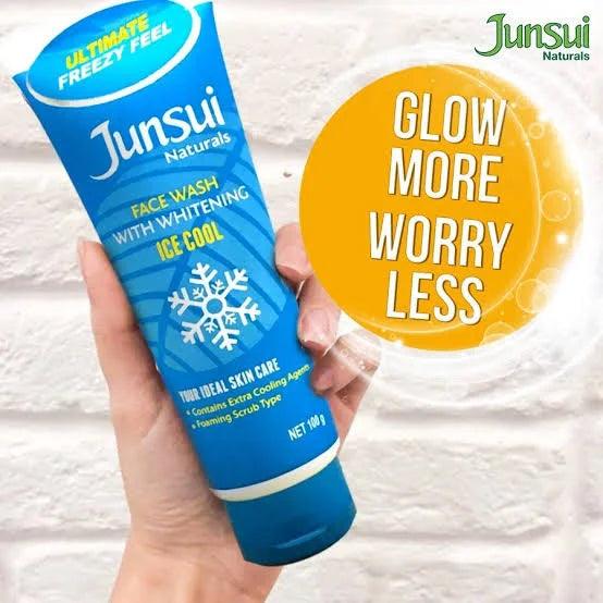 Junsui Face Wash with Whitening Ice Cool - 100g