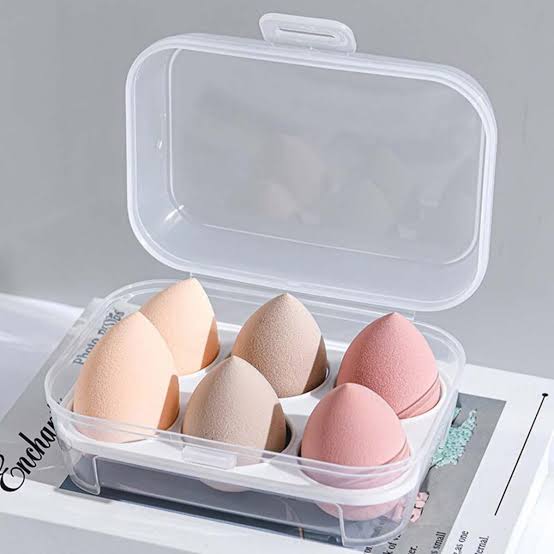 6-in-1 Makeup Foundation Sponges – Soft Cosmetic Puffs