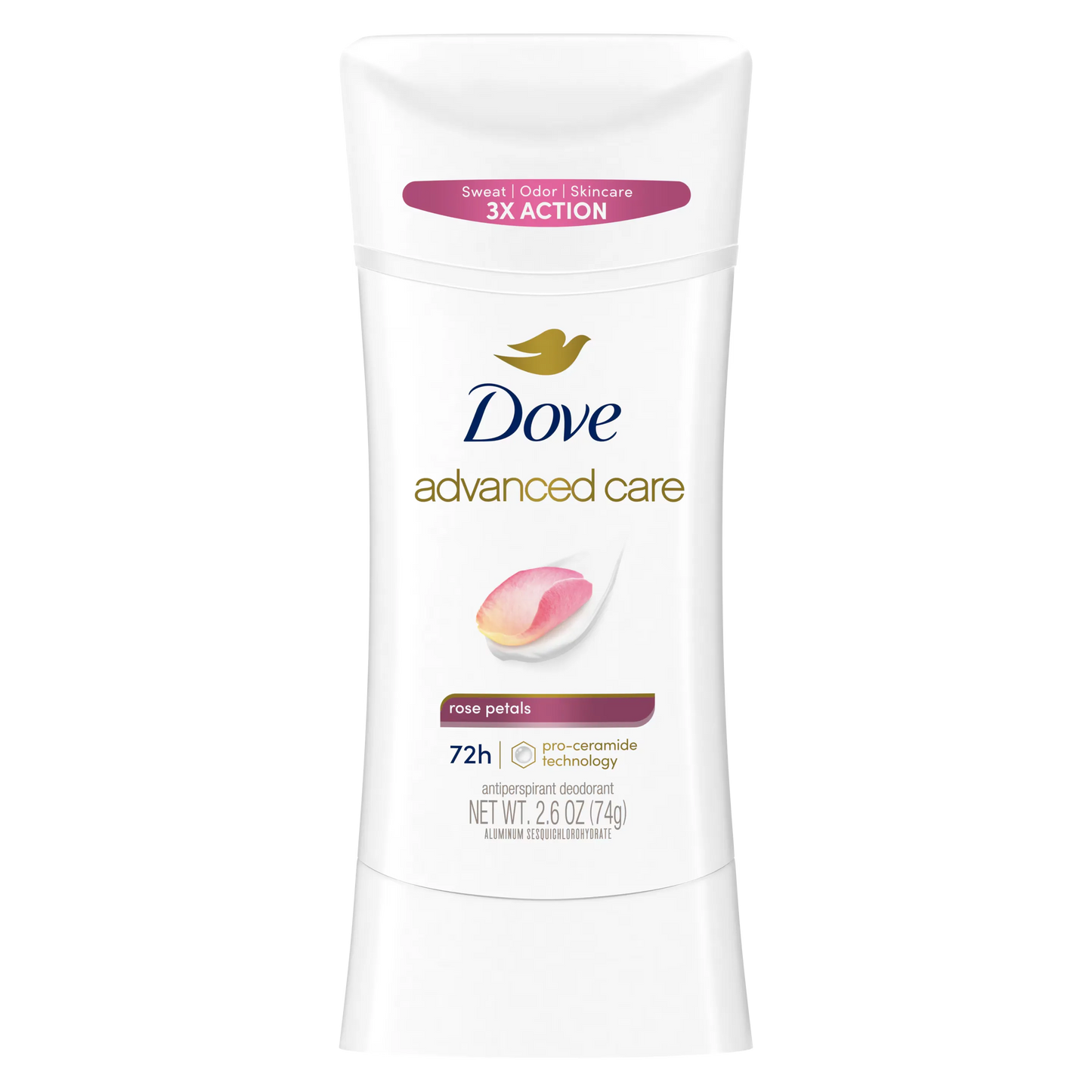 Dove Advanced Care Rose Petals Antiperspirant Deodorant Stick 74g