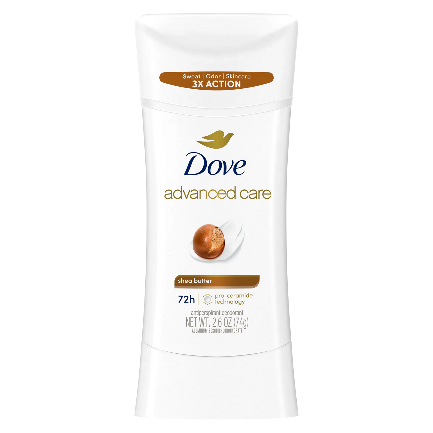 Dove Advanced Care Shea Butter Antiperspirant Deodorant Stick 74g