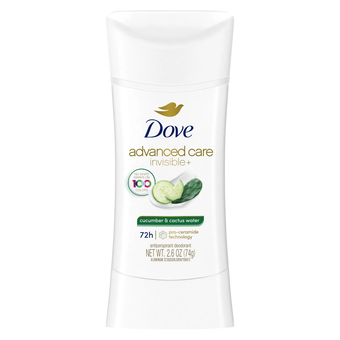 Dove Advanced Care Invisible Cucumber & Cactus Water Antiperspirant Stick 74g