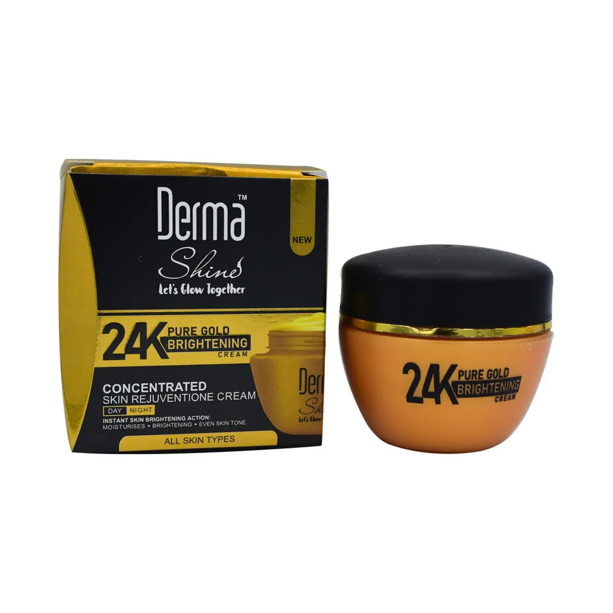 Derma Shine 24k Pure Gold Brightening Cream - 60g