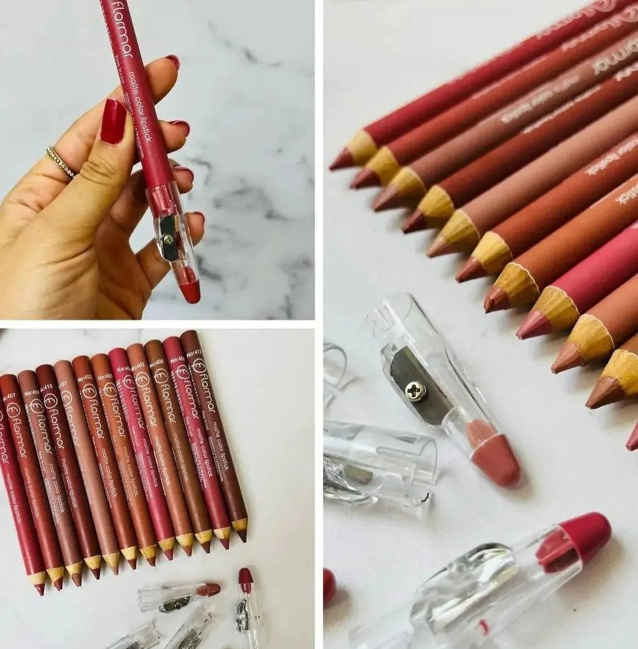 Flormar Lip Pencil – Pack of 12