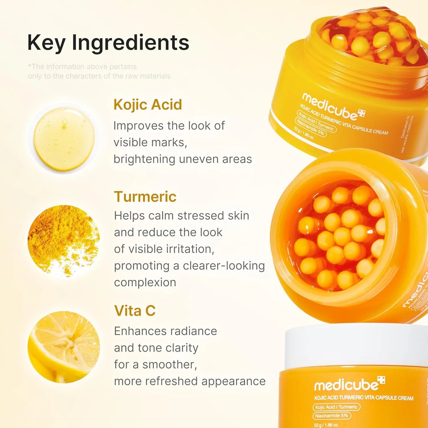 Medicube Kojic Acid Turmeric Vita Capsule Cream - 53g