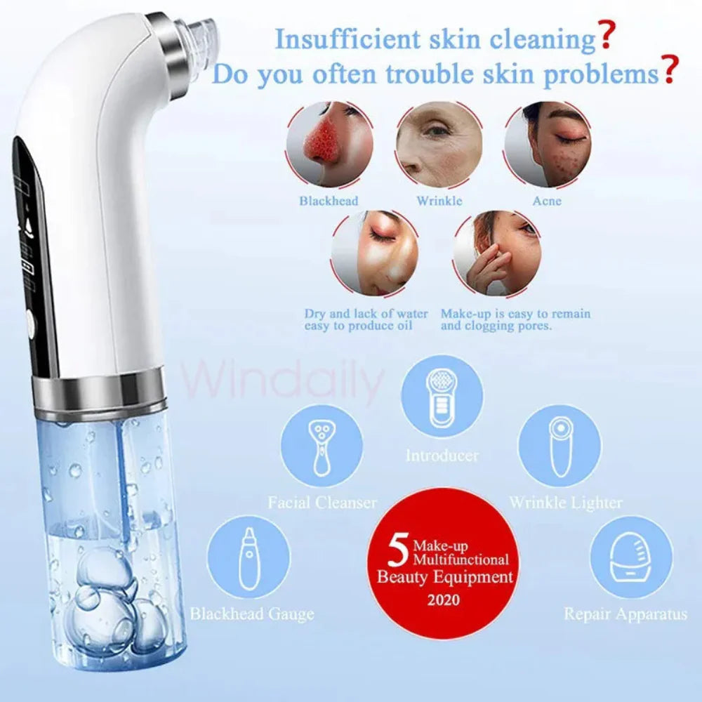 Hydra Facial Black Head Remover Pore Vacuum Micro Bubble Pore Cleansing Machine