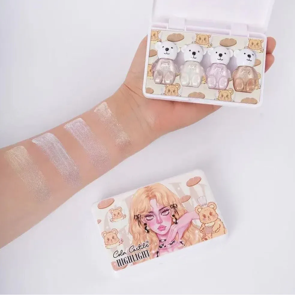 Color Castle Bear Highlighter - 4Pcs Set