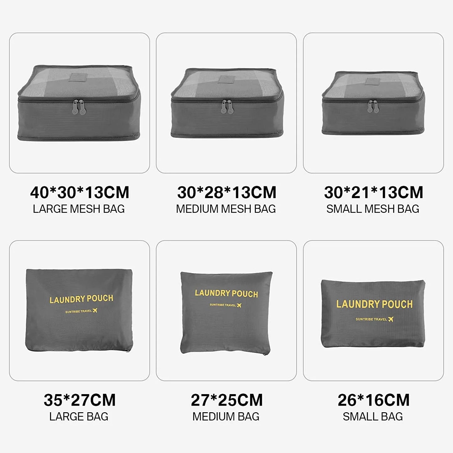 Original & Imported Travel Storage Bag Set -  6Pcs