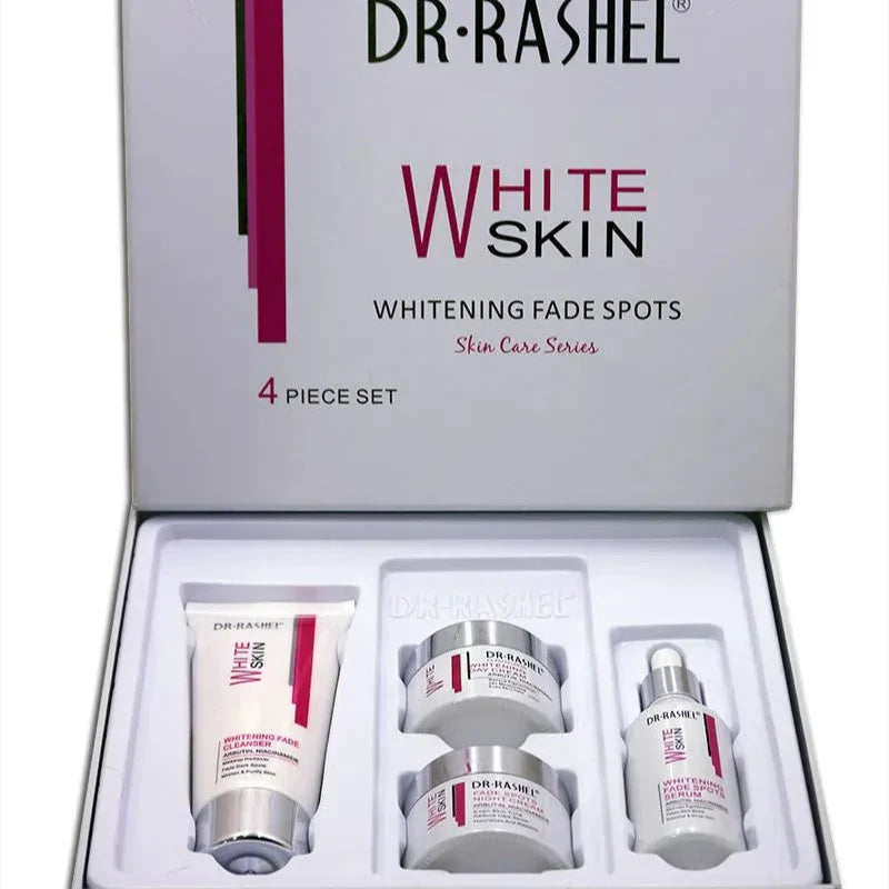Dr.Rashel Skin Care White Skin Whitening Fade Spot 4 Piece Set With Bag