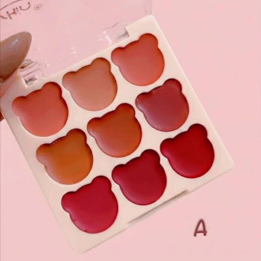 Artskin 9 Color Creamy Lipgloss Palatte