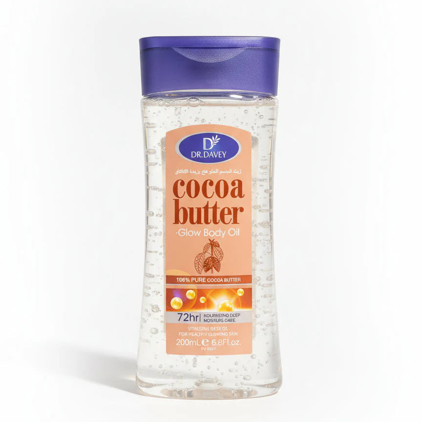 Dr. Davey’s Cocoa Butter Glow Body Oil – 200ml | Premium Skincare & Beauty Products in Pakistan