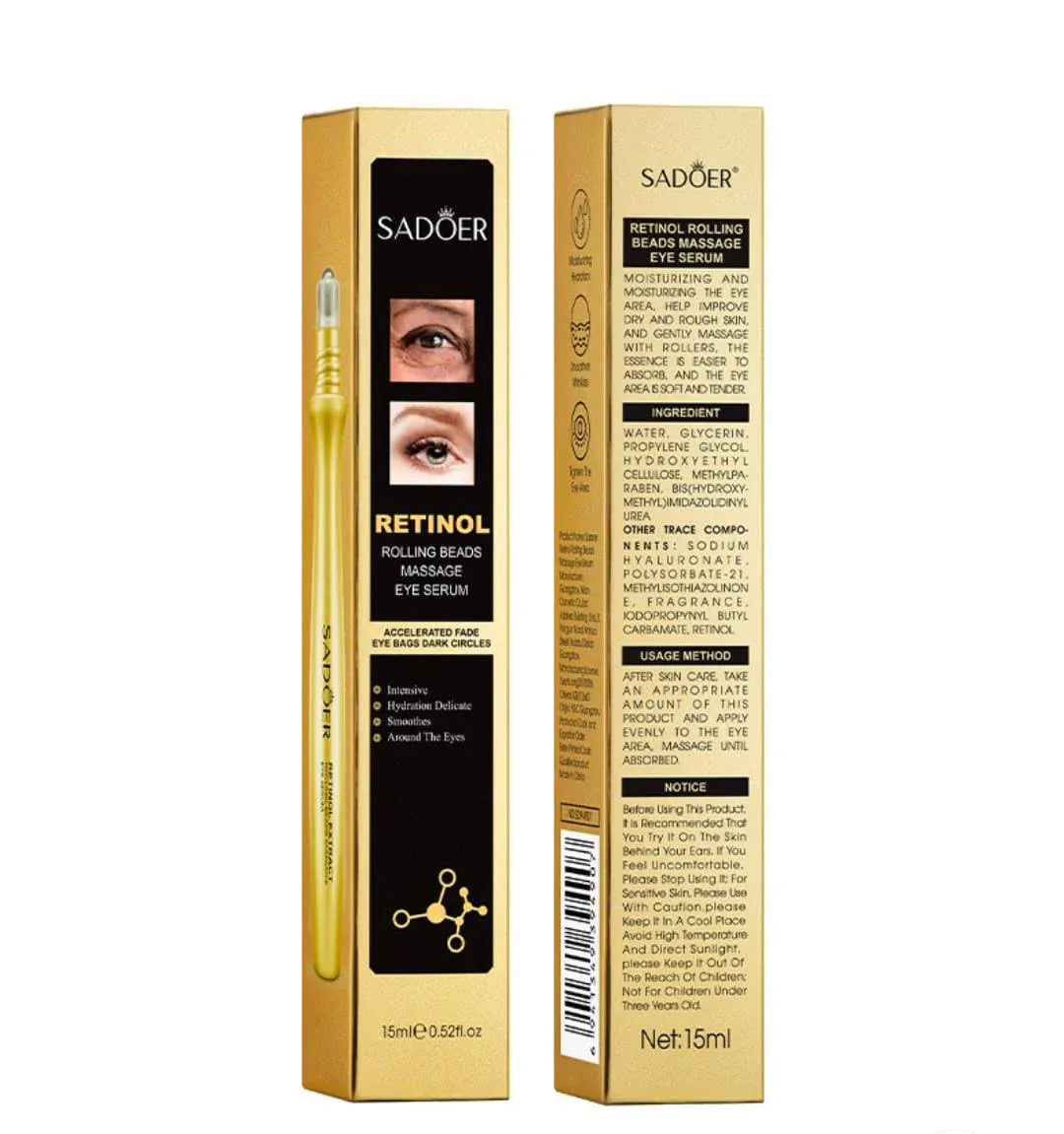 Sadoer Retinol Eye Serum Roller - 15ml