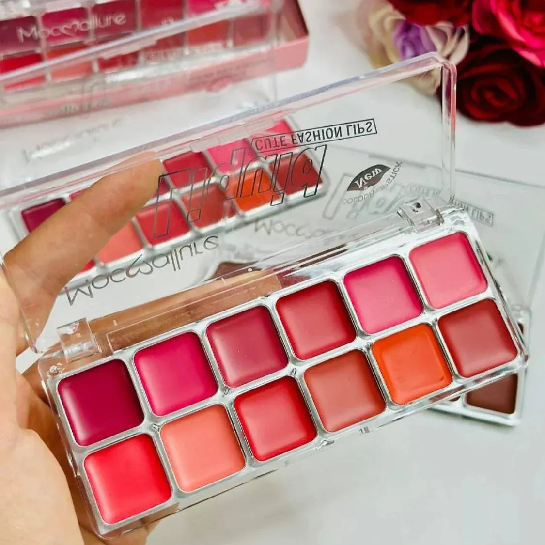 Mocallure 12 Color Matte Cream Lipstick Palette