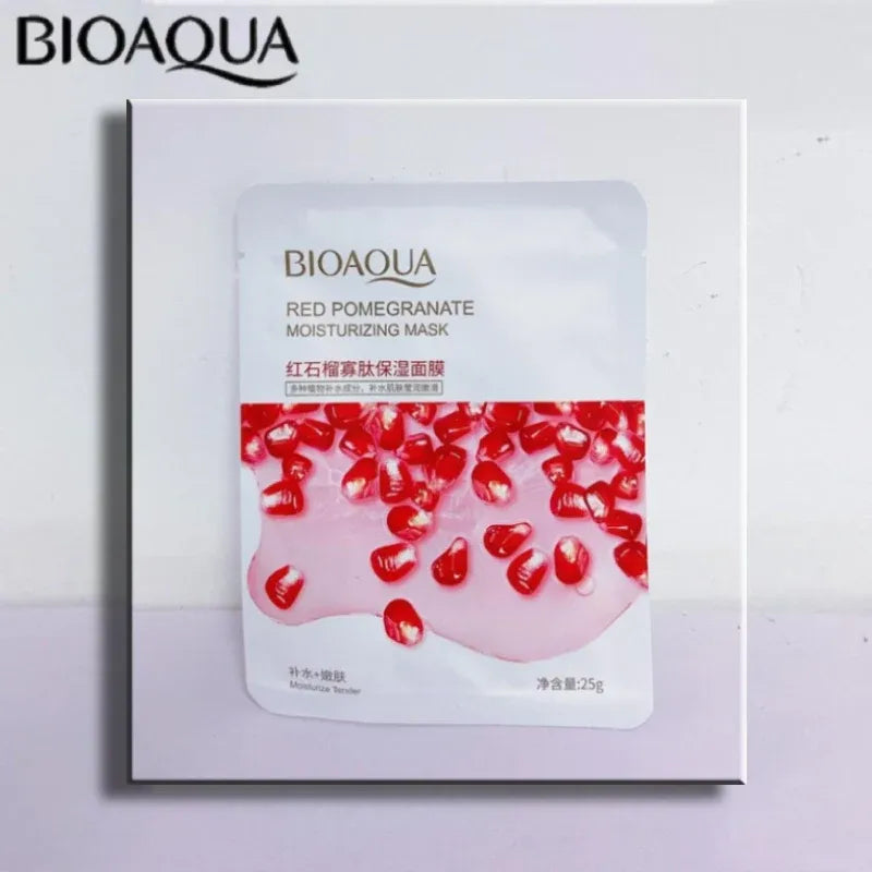 BIOAQUA Red Pomegranate Moisturizing Sheet Mask - 25g | Premium Skincare & Beauty Products in Pakistan