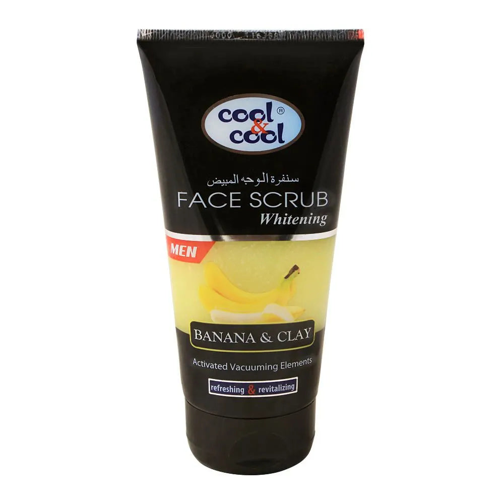 Cool & Cool Men Banana & Clay Whitening Face Scrub | Premium Skincare & Beauty Products in Pakistan