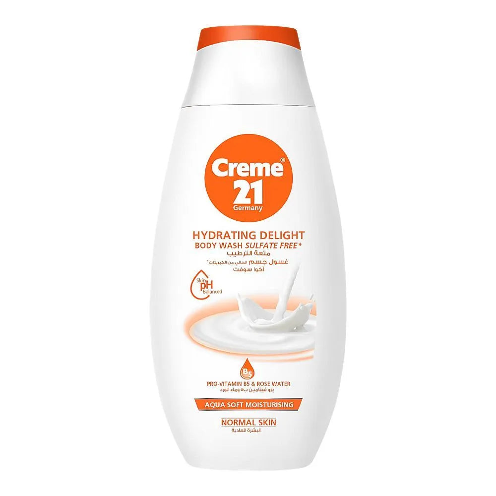 Creme 21 Hydrating Delight Sulfate Free Aqua Soft Moisturizing Body Wash, For Normal Skin -  250ml
