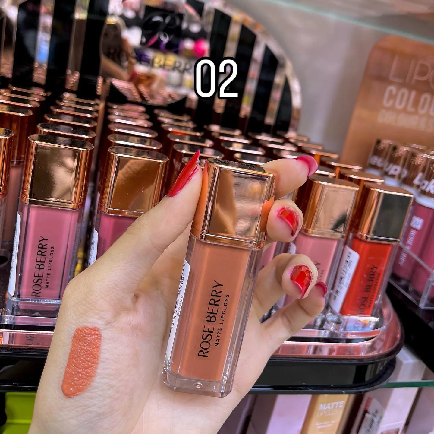 Rose Berry Matte Lip Gloss