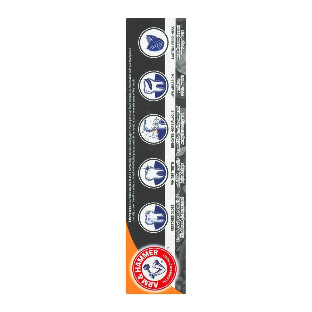 Arm & Hammer Charcoal White Baking Soda Toothpaste - 75ml