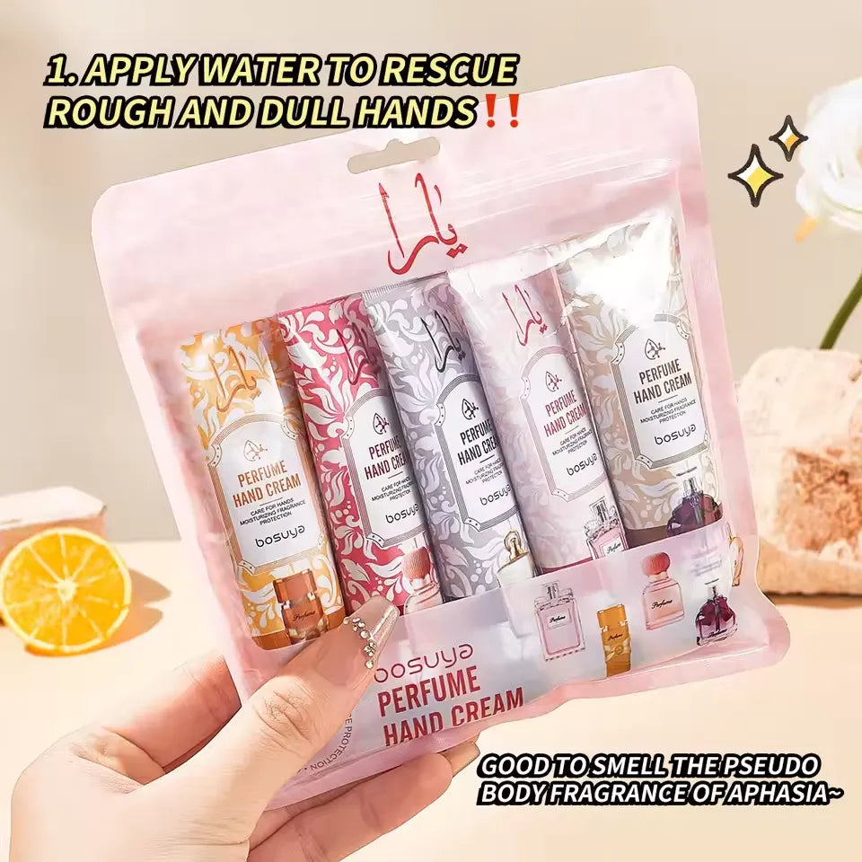 Yara Perfume Fragrance Hydrating And Moisturizing Hand Cream - 5 Pcs