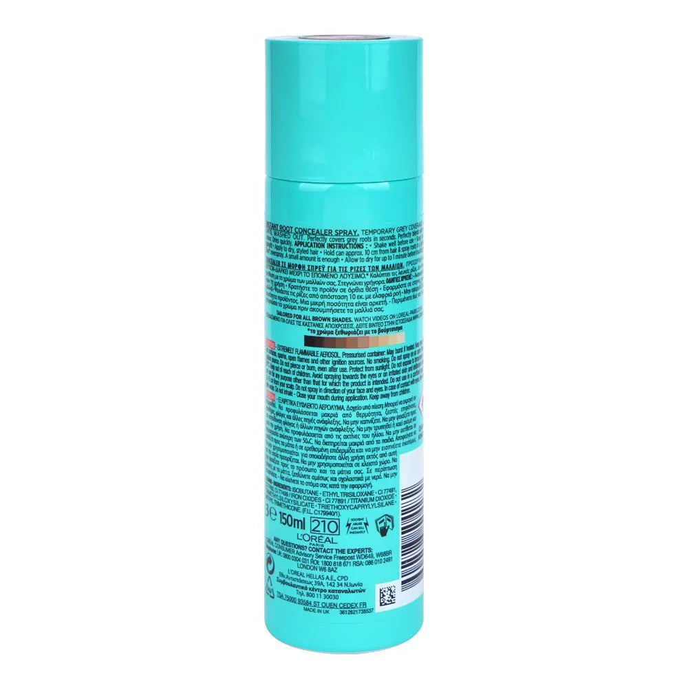 L'Oreal Paris Magic Retouch Instant Root Concealer Spray- Brown - 150ml