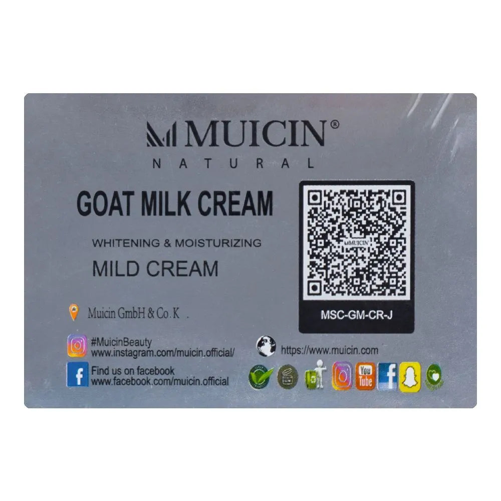 MUICIN - Goat Milk Brightening & Moisturising Mild Cream - 50g