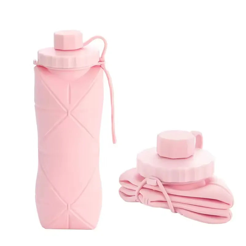 Silicone Folding Portable Reusable Bottle - 600ml