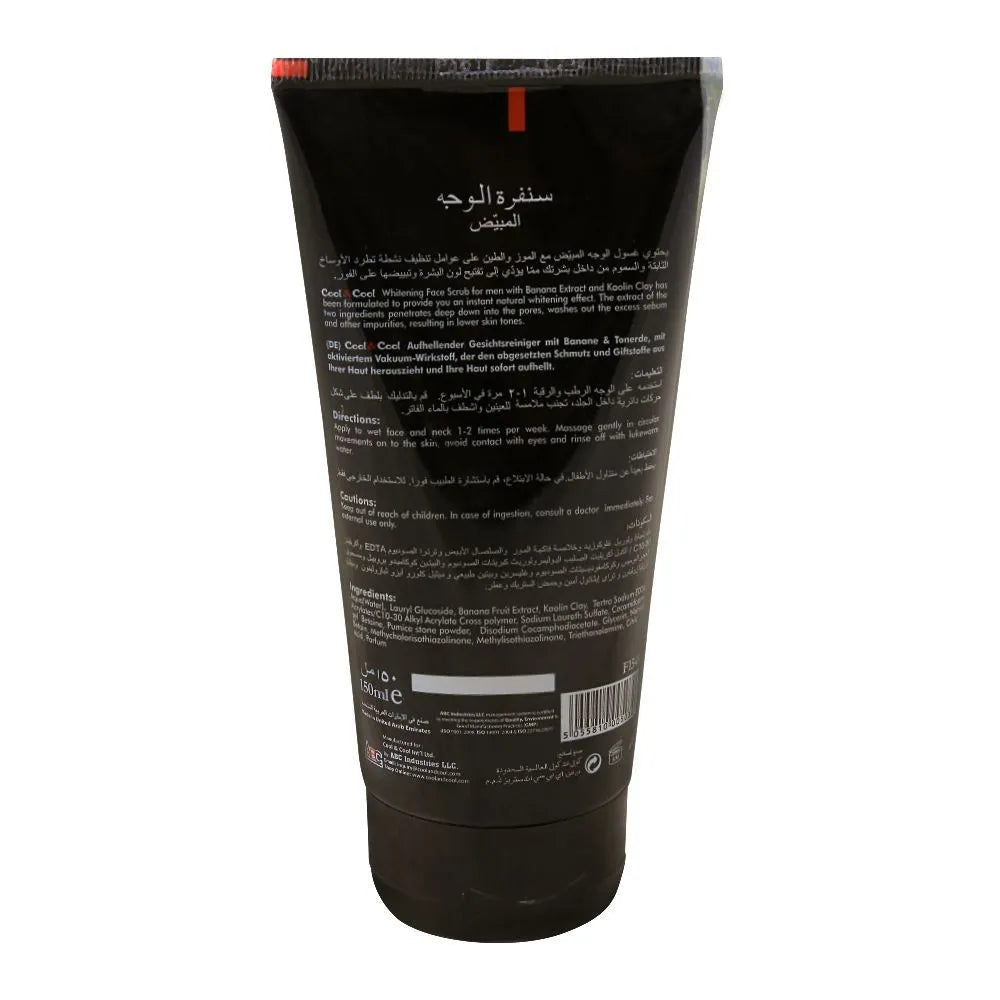 Cool & Cool Men Banana & Clay Whitening Face Scrub | Premium Skincare & Beauty Products in Pakistan