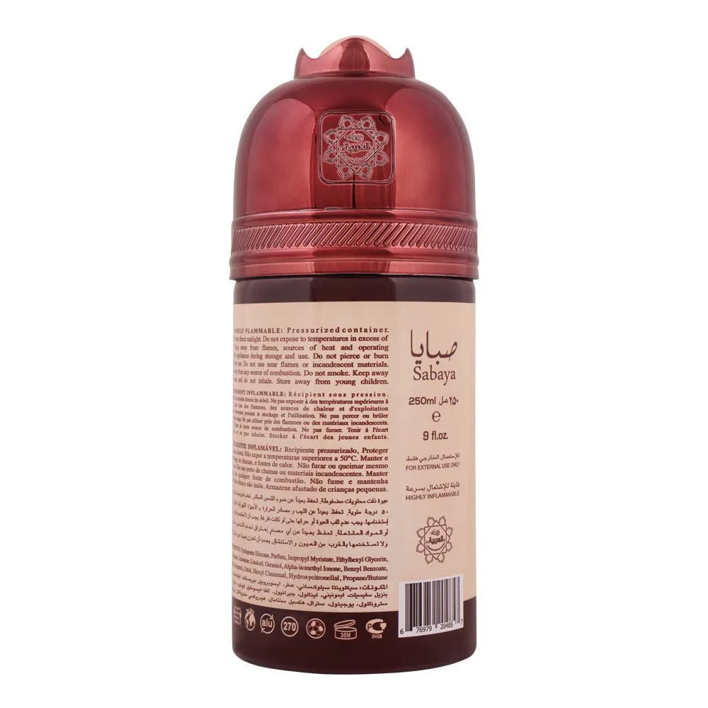 Al-Arabia Sabaya Perfumed Body Spray - 250ml