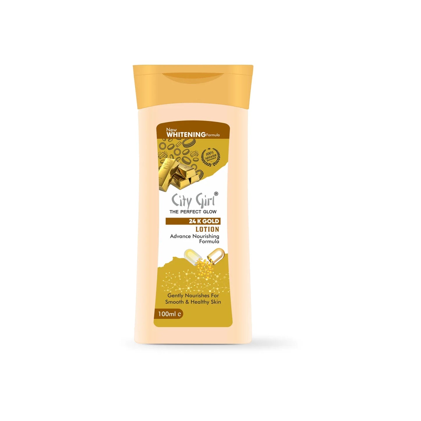 City Girl 24K Gold Moisturizing Lotion - 100ml