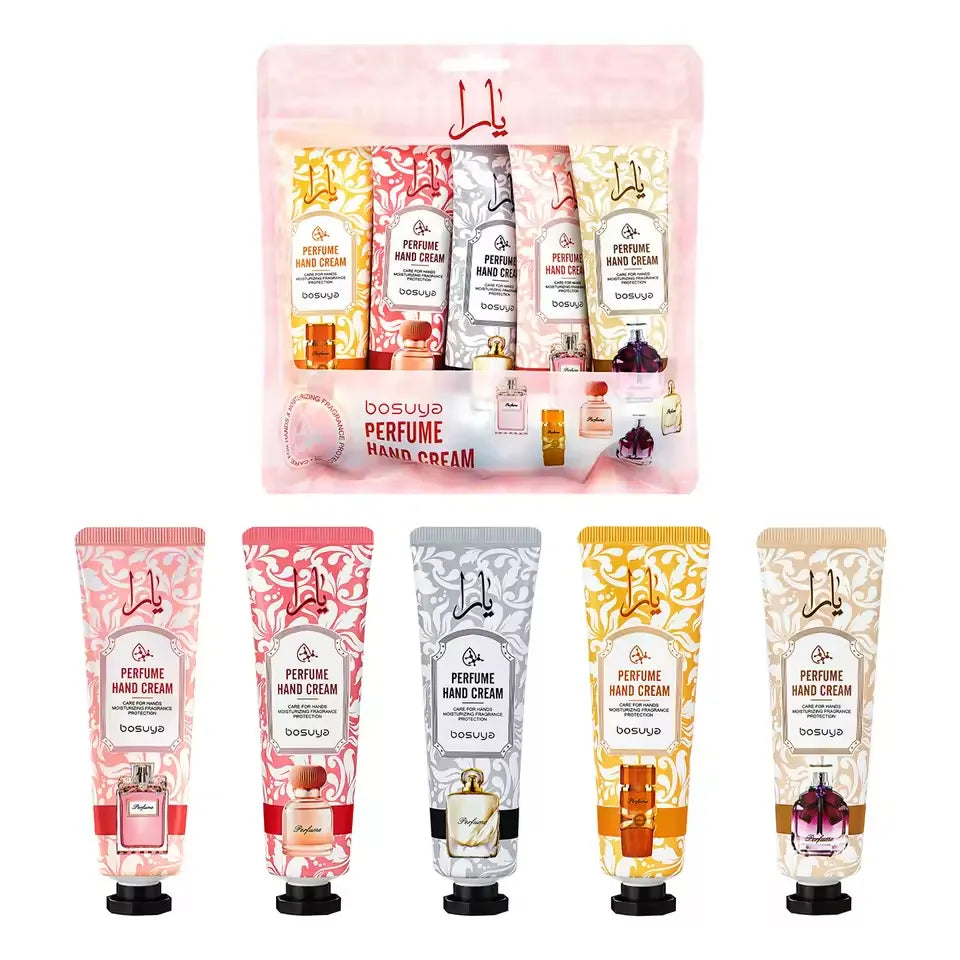 Yara Perfume Fragrance Hydrating And Moisturizing Hand Cream - 5 Pcs