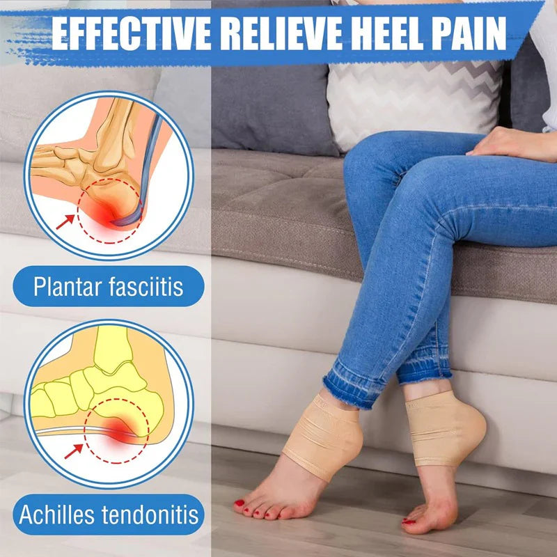 Silicone Heel Protector Moisturizing Gel Sock