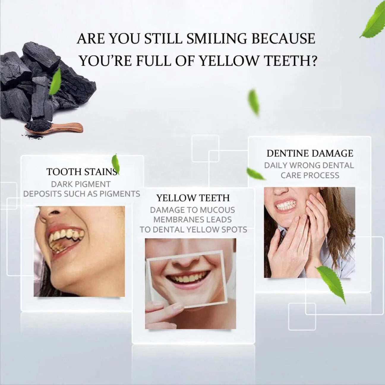 Aichun Beauty 3 Day Teeth Whitening Charcoal Toothpaste - 100ml