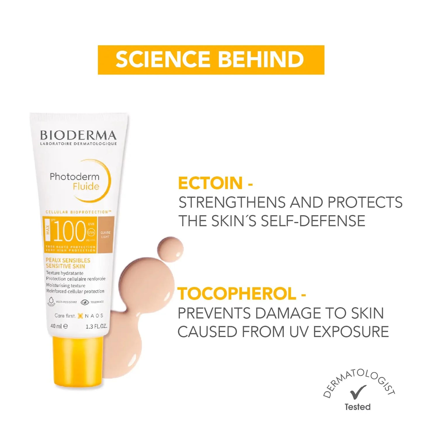 Bioderma Photoderm Max Aquafluid Claire Light - Lightweight Sunblock - 40ml | Premium Skincare & Beauty Products in Pakistan