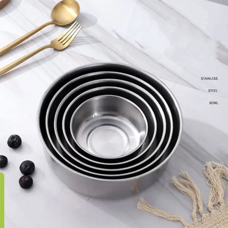 Stainless Steel Mixing Bowls Set with Airtight Lids 5 Piece