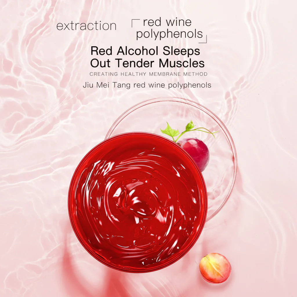 JOMTAM Moisturizing Brightening Red Wine Sleeping Gel Mask