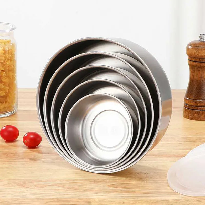 Stainless Steel Mixing Bowls Set with Airtight Lids 5 Piece