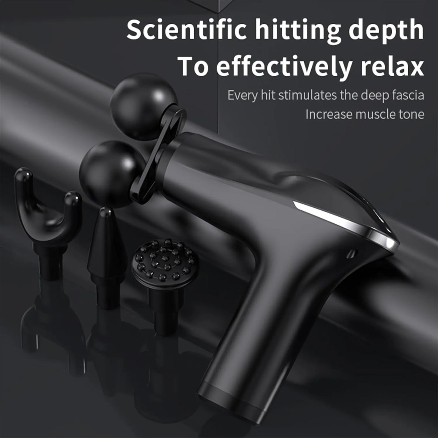 Massage Gun Electric 5 in 1 Double-Headed Electric Massager Gun Full Body Massager