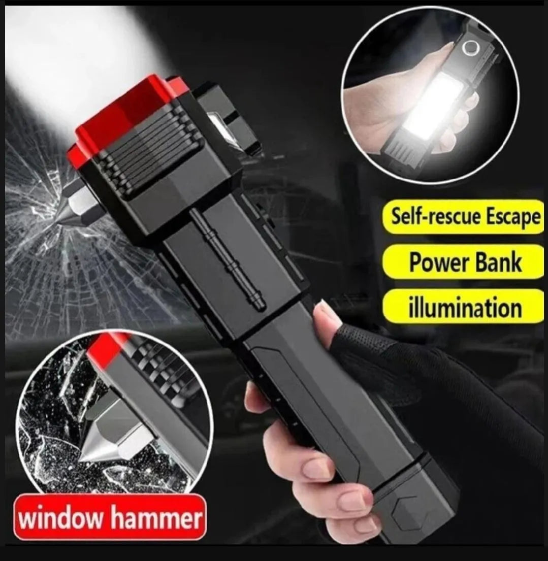 Multifunction 8in1 Portable Led Rechargeable Torch Flashlight