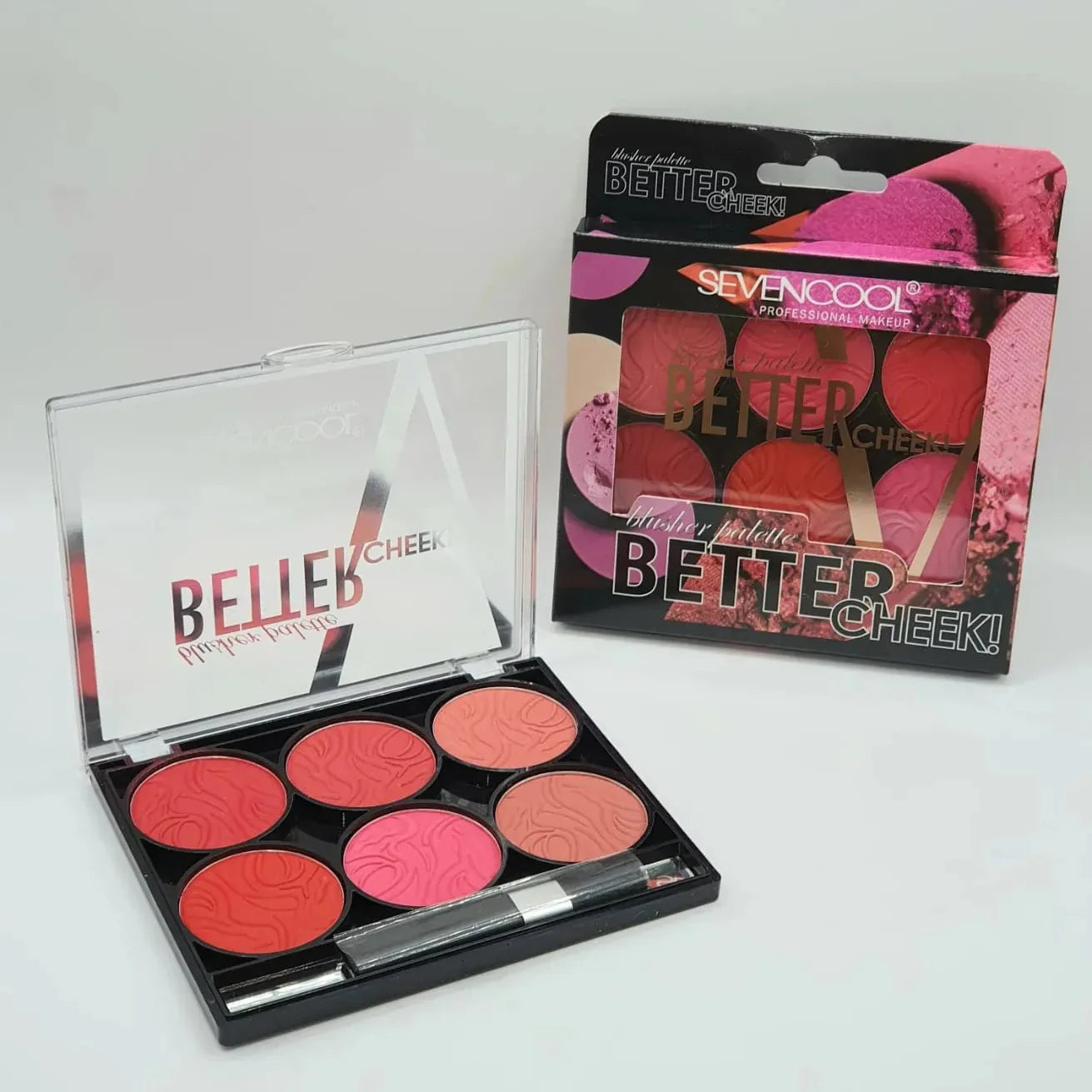 Seven Cool Better Cheek Blusher Palette - 6 Colors