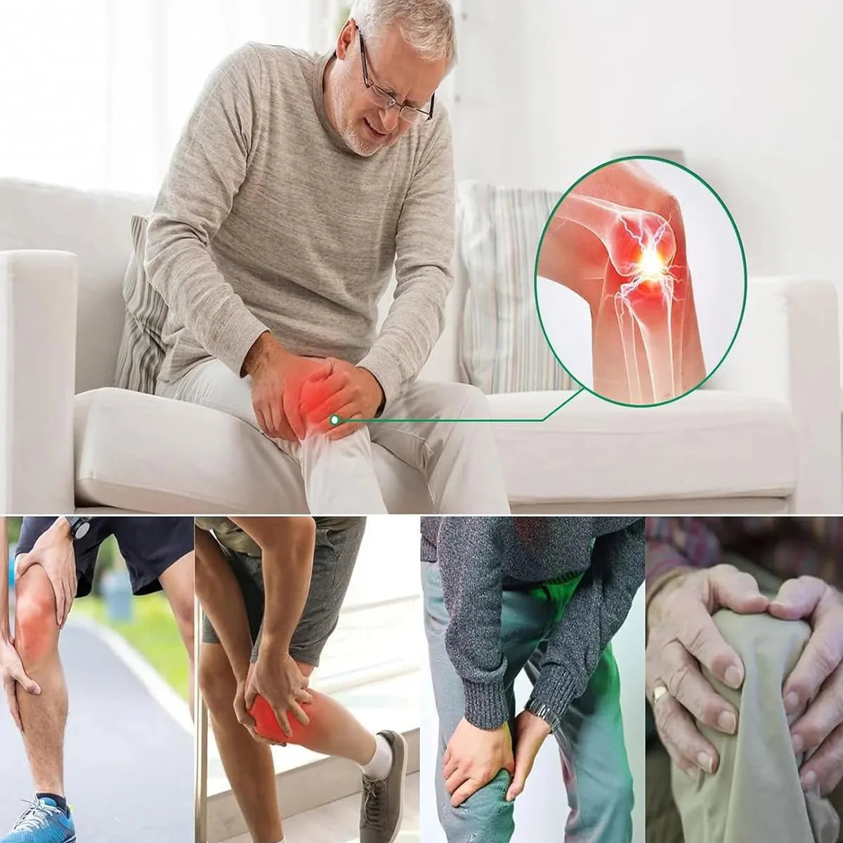 Natural Pain Relief Knee Patches - Pack of 10